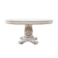 Vendome - 76" Round Dining Table With Pedestal Base - Antique Pearl