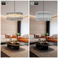 37" Modern Gold Round Chandelier