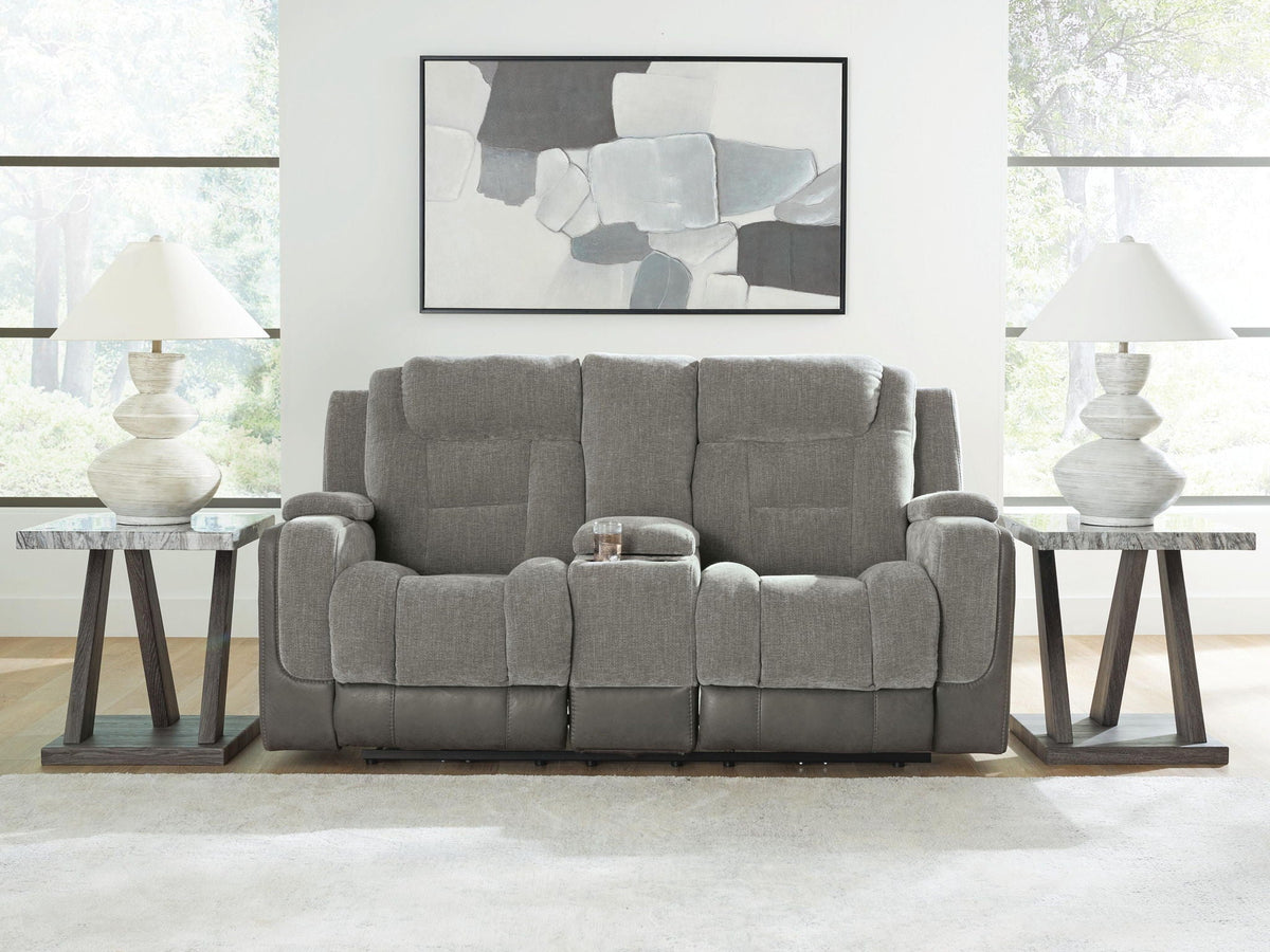 Mixed Motion - Power Reclining Loveseat With Console / Adjustable Headrest - view 13