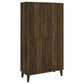 Sakai Dark Pine 4-Door Tall Accent Cabinet