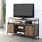 Rashawn - TV Stand - Rustic Oak & Black