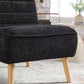24.4" Wide Modern Upholstered Armless Chair