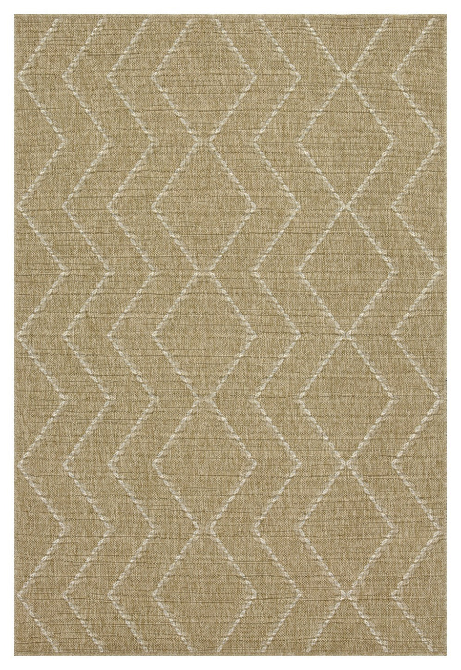 Earth GC_NTL1011 Jute/White Area Rug