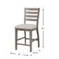 Counter Side Dining Stool with Ladder Back (Set of 2)