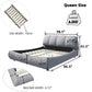 Queen Size Luxury Upholstered Platform Bed
