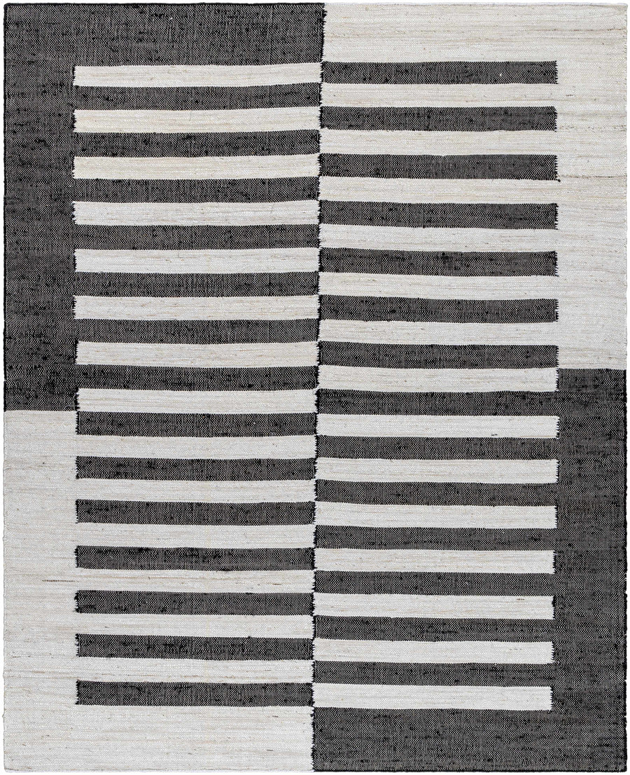 Soren Black&White Jute Area Rug