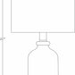 Dalvey Rustic Brown Cylindrical Table Lamp - Clearance