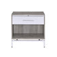 Cistus - Accent Table - Weathered Gray Oak & White