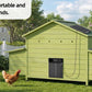 70" Automatic Chicken Coop with Solar-Powered Door