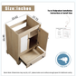 Wooden Bathroom Vanity Sink Base Cabinet - 24" Width