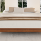 12 Inch King Size Solid Dry Bamboo Wood Platform Bed Frame
