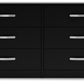 Finch - Six Drawer Dresser - 29'' Height - Black
