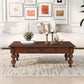 Rectangular Wooden Coffee Table with Storage Drawer