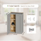 Gray Shaker Solid Wood Wall Cabinet