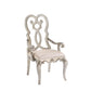 Esteban - Arm Chair (Set of 2) - Ivory Velvet & Antique Champagne