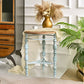 Accent Rustic Wooden Carved Coffee Table