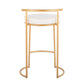 Round 26" Contemporary Fixed-Height Counter Stool