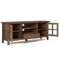 Acadian 60 Inch Wide Solid Wood TV Stand in Rustic