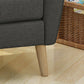 Mid Century Fabric Channel Stitch Club Chair