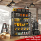 82"H 6 Tier Metal Shelves for Storage Garage Shelving