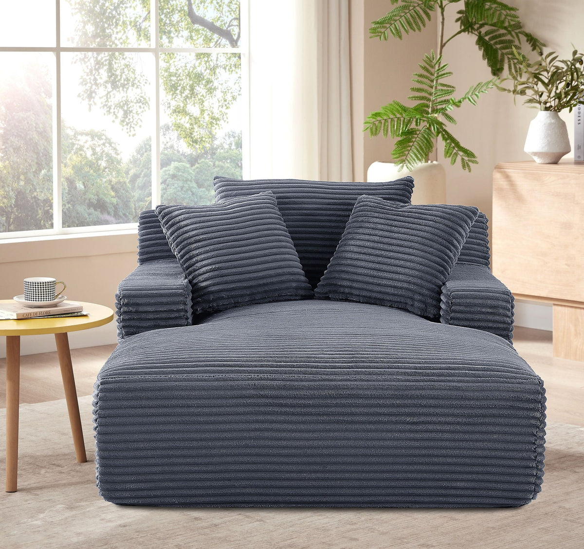 Cloudline - Oversized Chaise Lounge, Modern Comfy Couch With Full Foam Cushioning, Cozy Sleeper Sofabed - view 21