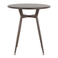 Round Dinette Table in Antique Metal