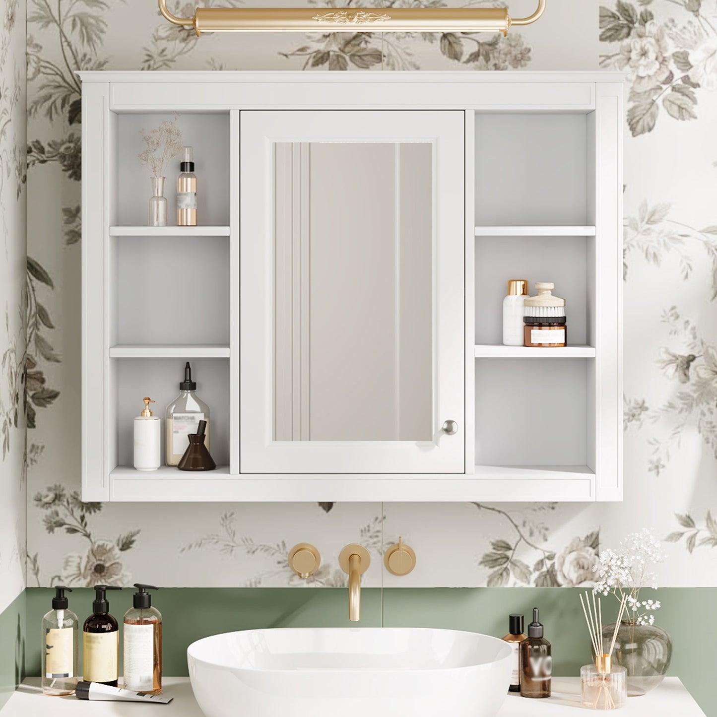 35'' x 28'' Modern Bathroom Wall Mounted Medicine Cabinet