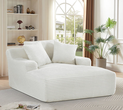 Cloudline - Oversized Chaise Lounge, Modern Comfy Couch With Full Foam Cushioning, Cozy Sleeper Sofabed - view 2
