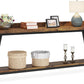 70.9" Extra Long Industrial Console Table, Rustic