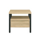 Oak Finish Nightstand with 1 Drawer and 1 Shelf