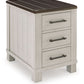 Darborn - Chair Side End Table - Gray / Brown