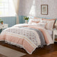 9 Piece Cotton Percale Comforter Set Blush