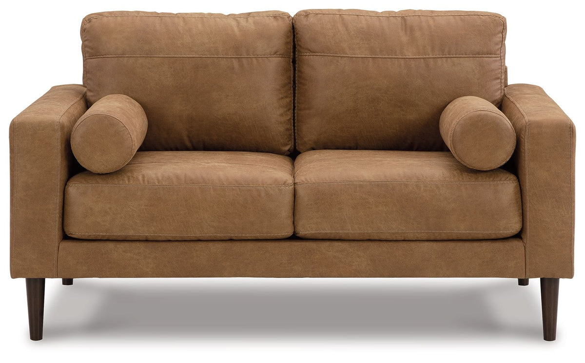 Telora - Loveseat - Caramel - view 5