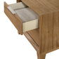 1pc Contemporary 2-Drawer Nightstand
