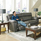 Atlas - Reclining Sofa - Charcoal