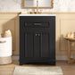 24" Bathroom Vanity with Integrated Ceramic Sink