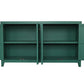 59in Green Accent Cabinet with 4 Doors Mid Century Modern Buffet