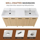 60" Double Sink Bathroom Vanity Set with Tall Cabinet