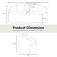 Curved Loveseat Sofa With Round Armrest - view 5