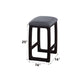Razo - Counter Height Stool - Fabric & Weathered Espresso