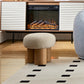 W8017-1 Mushroom Stool with Grieg Plush Cushion