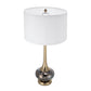 D15x29" Table Lamp with Glass Drum