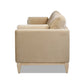 Knox 84" Modern Farmhouse Sofa, Fawn