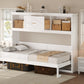 Twin Size Murphy Bed with Charging Station and Drawer