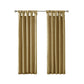 Twist Tab Lined Window Curtain Panel - Bronze