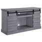 Amrita - TV Stand With Fireplace - Gray Oak