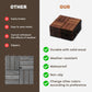 Acacia Wood Interlocking Deck Tiles Checker Pattern