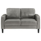 Ruth Upholstered Track Arm Loveseat Grey - view 5
