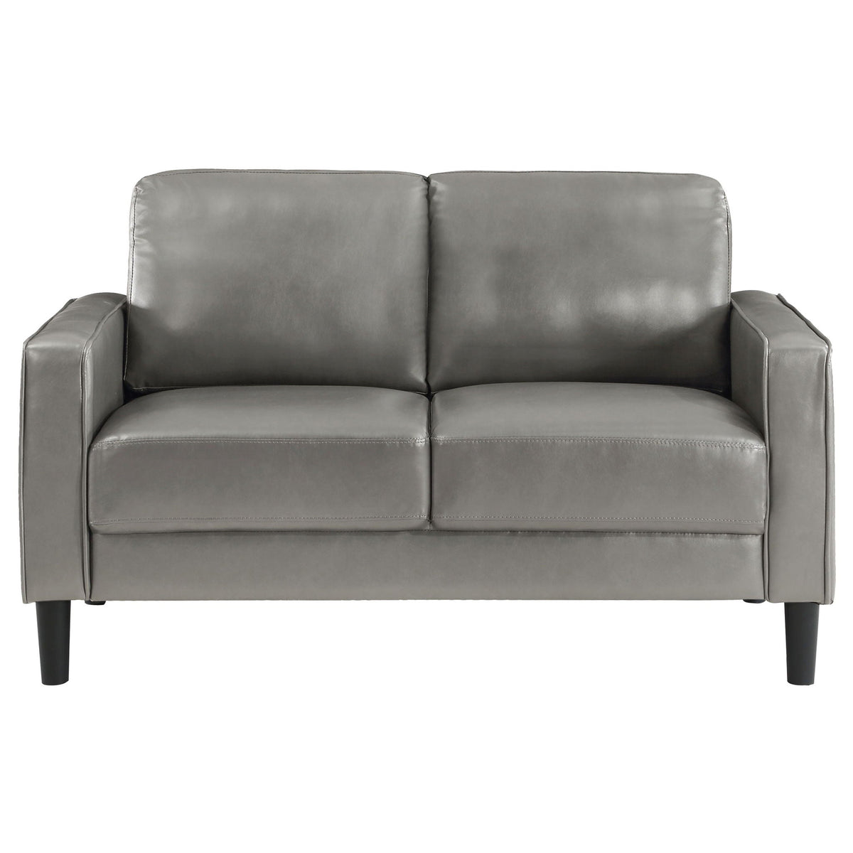 Ruth Upholstered Track Arm Loveseat Grey - view 5