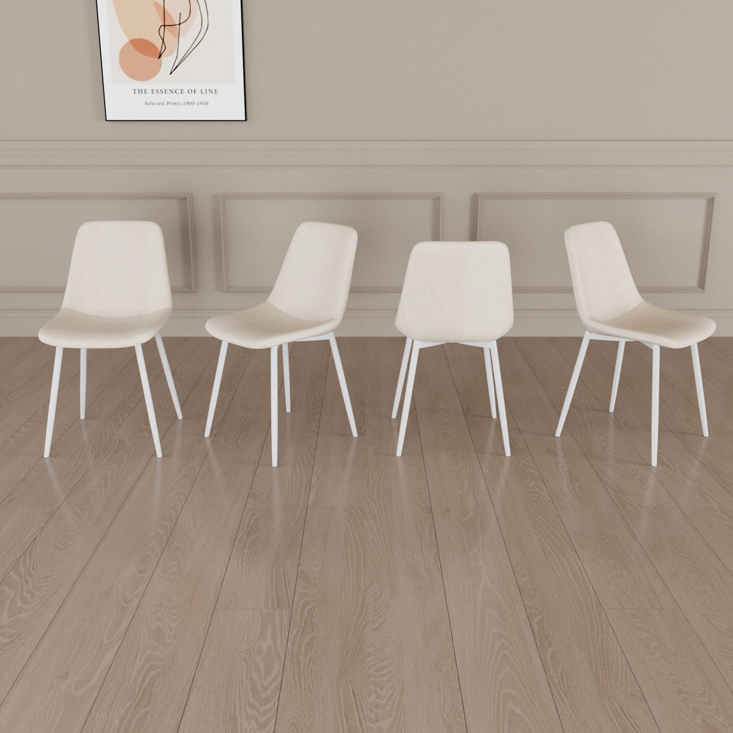 Set of 4 Modern Kitchen Dining Chairs